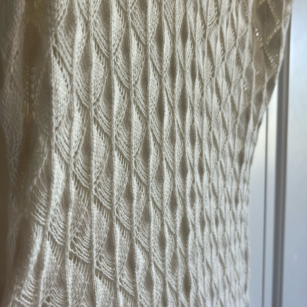 Abercrombie & Fitch Midi Crochet Dress Size Small Beach Cover Up Boho Festival - Picture 3 of 13